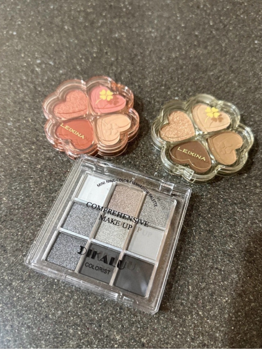 Eyeshadow Quad Set - Pink & Brown Shades 3 piece